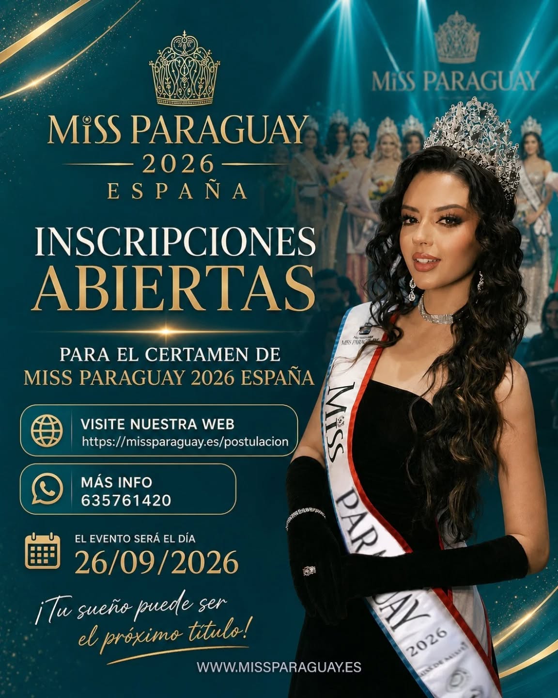 Miss Paraguay 2026 España: el certamen que celebra belleza, talento y orgullo paraguayo imagen complementaria